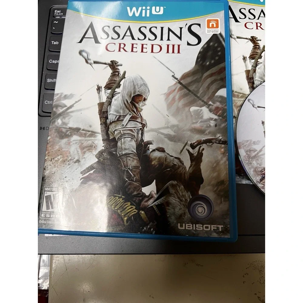 Assassins Creed III Nintendo‎ Wii U Ubisoft Action Game with Manual